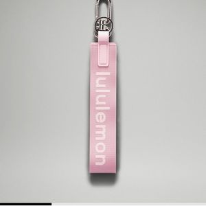 LULULEMON PINK PEONEY KEYCHAIN